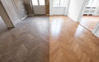 Dust-free floor sanding in a Leeds living room