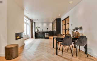 Revived wooden floor in a Leeds home with smooth restored grain