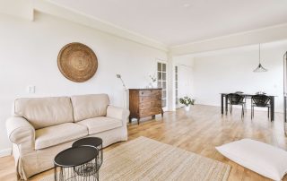 Restored timber floor inside a Leeds home